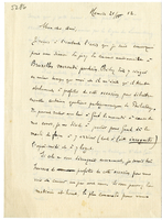 Lettera di  PARMENTIER