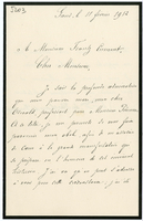 Lettera di DE KERCHOVE DE DENTERGHEM