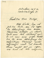 Lettera di  STREITBERG