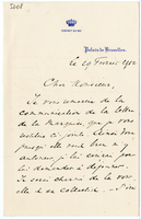 Lettera di BEYENS