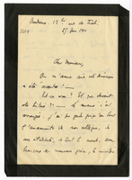 Lettera di  DUFOURCQ