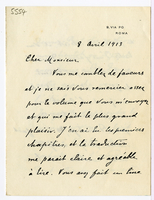 Lettera di  BALZANI