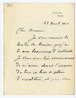 Lettera di  BALZANI