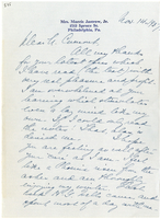 Lettera di  MORRIS JASTROW Jr