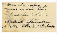 Lettera di  DE LABORDE