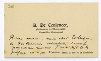 Lettera di  DE CEULENEER