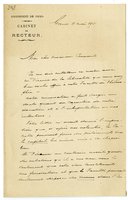 Lettera di  DE BRABANDERE