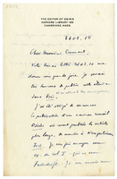 Lettera di  SARTON