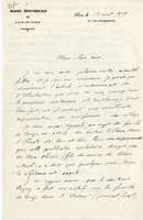 Lettera di  BLANCHET