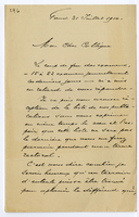 Lettera di  DE BRABANDERE