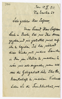 Lettera di  WEISBACH