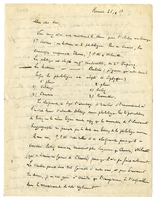 Lettera di  PARMENTIER