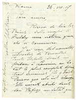 Lettera di  RICCI