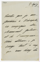 Lettera di  BORGHESE