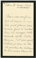 Lettera di  DURRIEU