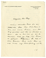 Lettera di  WILAMOWITZ-MOELLENDORFF