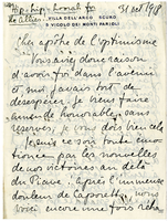 Lettera di  CAETANI GRENIER