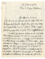 Lettera di  BERTHELOT