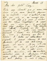 Lettera di  DU MONCEAU