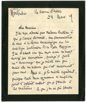 Lettera di  BOURDET POZZI