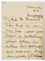 Lettera di  CAVE WRIGHT