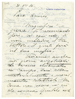 Lettera di  RICCI