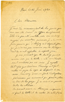 Lettera di  LEBEGUE