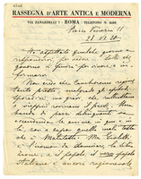 Lettera di  RICCI