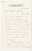 Lettera di  ROBERTSON