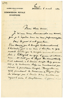 Lettera di  PIRENNE