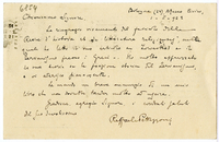 Lettera di  PETTAZZONI