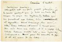 Lettera di  PARISANI