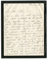 Lettera di  DU MONCEAU