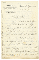 Lettera di  DUSSAUD