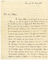 Lettera di  GUIGNEBERT