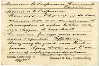 Lettera di SIMMEL & Co