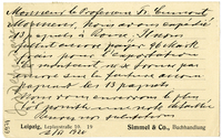 Lettera di SIMMEL & Co