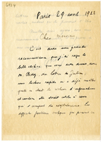 Lettera di  BREHIER