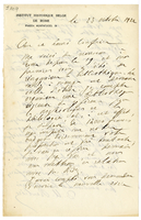 Lettera di  BERLIERE