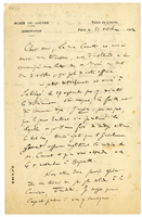 Lettera di  POTTIER