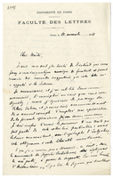 Lettera di  CARCOPINO