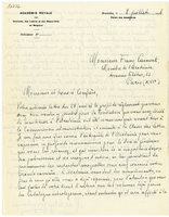 Lettera di  DE SELYS LONGCHAMPS