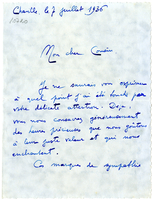 Lettera di  LE COVEC DE KERYVALLAN