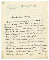 Lettera di  CARCOPINO