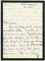 Lettera di DE MERODE WESTERLOO