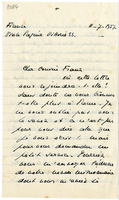 Lettera di Marie de St Francois d'Assise