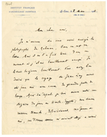 Lettera di  JOUGUET