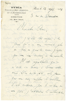 Lettera di  DUSSAUD