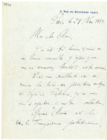 Lettera di  DUSSAUD