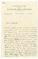 Lettera di  CARCOPINO